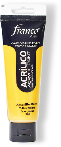 [14202-100] ACRILICO PRO. 100 ML. 202 AMARILLO OCRE FRANCO ARTE (3*24)