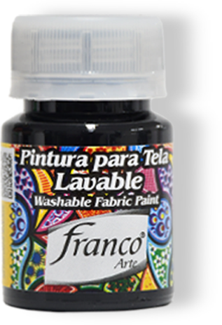 [31060] PINTURA PARA TELA 30 ML. 060 NEGRO FRANCO ARTE (6*24)