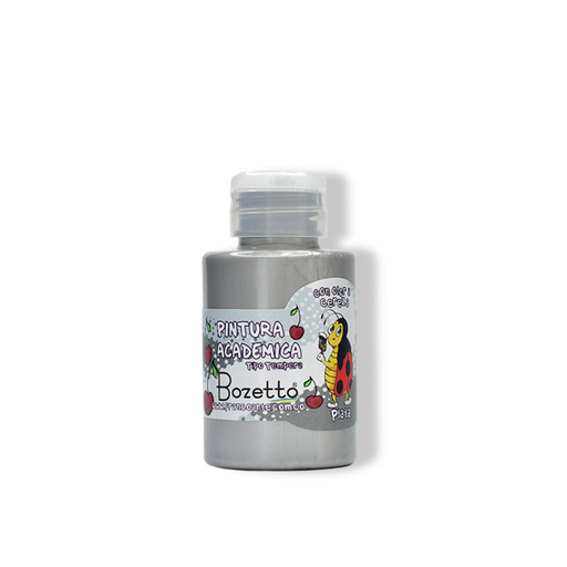 [28010] TEMPERA CON OLOR 120 ML. 010 PLATA BOZETTO (72)