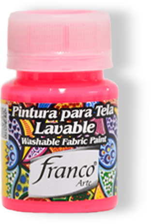 [31046] PINTURA PARA TELA 30 ML. 046 PINK FLUORECENTE FRANCO ARTE (6*24)