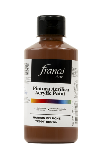 [18130] PINTURA ACRILICA 250 ML. 030 MARRON PELUCHE FRANCO ARTE (36)