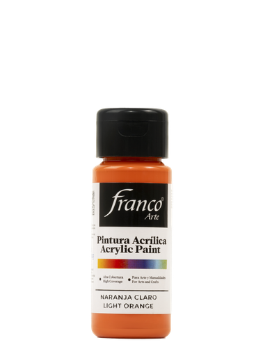 [18080] PINTURA ACRILICA 60 ML. 080 NARANJA CLARO FRANCO ARTE (6*24)