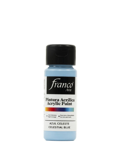 [18092] PINTURA ACRILICA 60 ML. 092 AZUL CELESTE FRANCO ARTE (6*24)