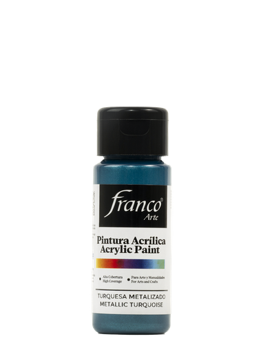 [18301] PINTURA ACRILICA 60 ML. 301 TURQUESA METALIZADO FRANCO ARTE (6*24)