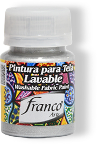 [31057] PINTURA PARA TELA 30 ML. 057 METALIZADO PLATA FRANCO ARTE (6*24)