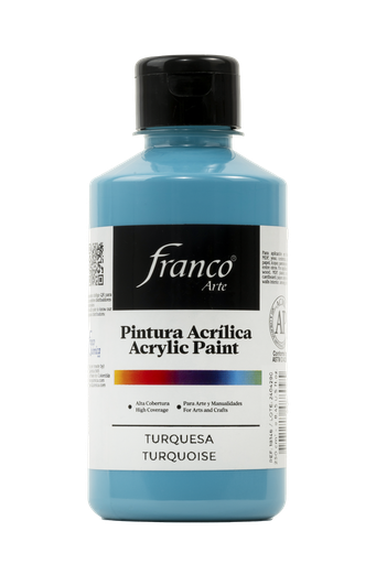 [18148] PINTURA ACRILICA 250 ML. 048 TURQUESA FRANCO ARTE (36)