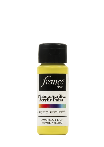 [18307] PINTURA ACRILICA 60 ML. 307 AMARILLO LIMON FRANCO ARTE (6*24)