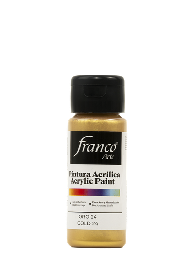 [18308] PINTURA ACRILICA 60 ML. 308 ORO 24 FRANCO ARTE (6*24)
