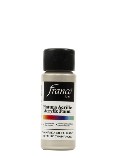 [18311] PINTURA ACRILICA 60 ML. 311 CHAMPAÑA METALIZADO FRANCO ARTE (6*24)