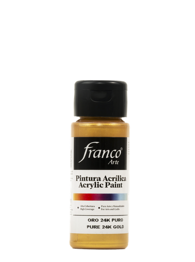 [18312] PINTURA ACRILICA 60 ML. 312 ORO 24K PURO FRANCO ARTE (6*24)
