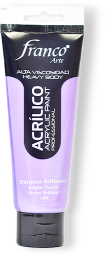 [14709-100] ACRILICO PRO. 100 ML. 709 PURPURA BRILLANTE FRANCO ARTE (3*24)