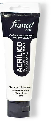 [14102-100] ACRILICO PRO. 100 ML. 102 BLANCO IRIDICENTE FRANCO ARTE (3*24)