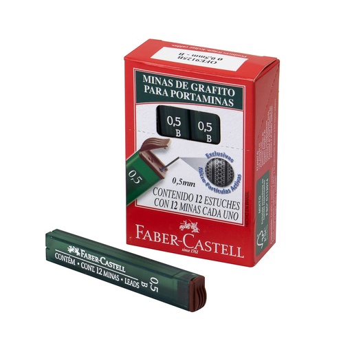 MINAS B 0.5 MM. FABER CASTELL