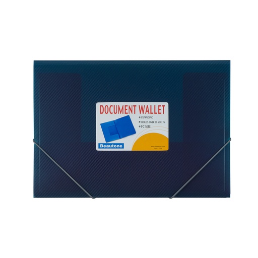 FOLDER ESPAÑOL OFICIO AZUL METALICO BEAUTONE