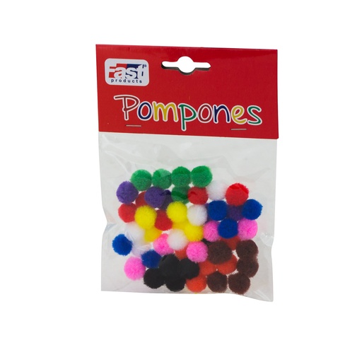 POMPONES 1.2 CM. 50 U. SURTIDO FAST