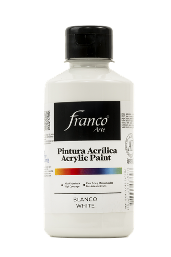 [18101] PINTURA ACRILICA 250 ML. 001 BLANCO FRANCO ARTE (36)