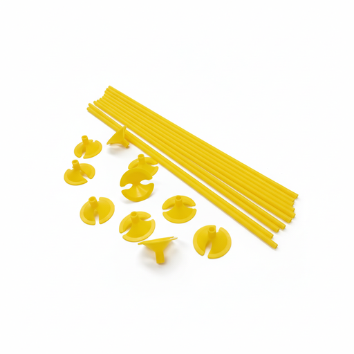 [PGCAM] PORTAGLOBO PLASTICO AMARILLO 100 U. ALFA (10)