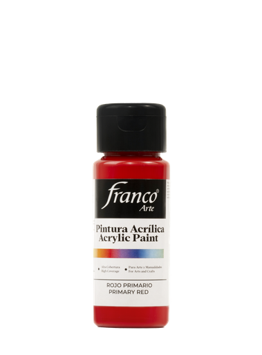 [18010] PINTURA ACRILICA 60 ML. 010 ROJO PRIMARIO FRANCO ARTE (6*24)