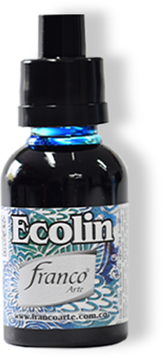 [37008] ACUARELA LIQUIDA ECOLIN 30 ML. 008 AZUL PRIMARIO FRANCO ARTE (6*30)