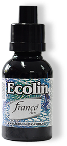 [37013] ACUARELA LIQUIDA ECOLIN 30 ML. 013 NEGRO FRANCO ARTE (6*30)