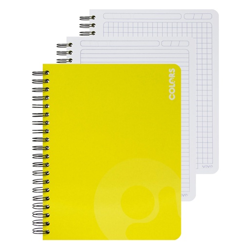 CUADERNO MULTIMATERIAS 150 H. COLORES LINEAS VIVO