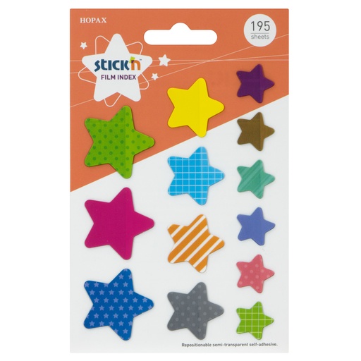 ESTRELLAS DECORADAS 13 X 15 U. STICKN
