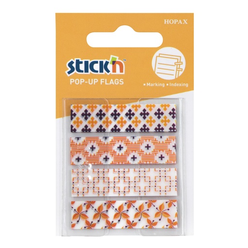 BANDERITAS DECORADAS 4 X 20 U. STICKN