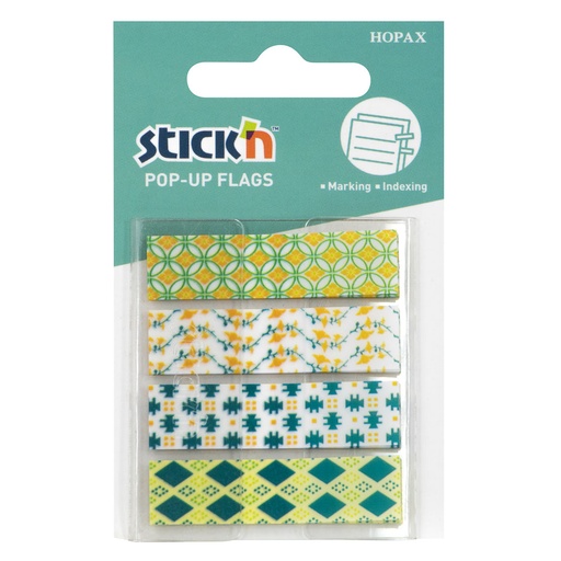 BANDERITAS DECORADAS 4 X 20 U. STICKN