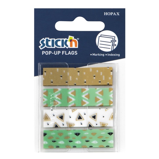 BANDERITAS DECORADAS 4 X 20 U. STICKN