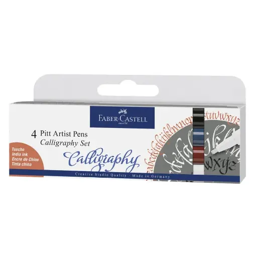 MARCADORES CALIGRAFICOS 4 U. COLORES FABER CASTELL