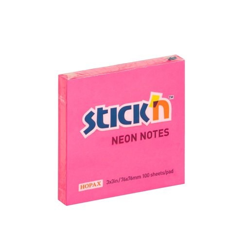 BLOCK ADHESIVO 3 PLG. X 3 PLG. FUCSIA NEON STICKN