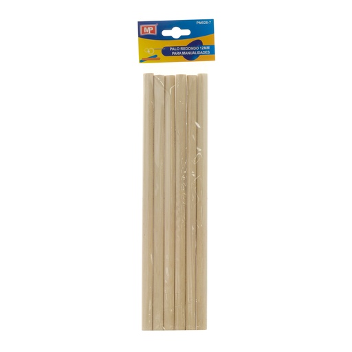 PALITOS MADERA 12 MM. X 30 CM. PM028-7 NATURAL MP