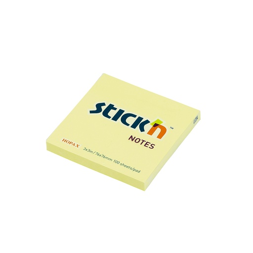 BLOCK ADHESIVO 3 PLG. X 3 PLG. 100 H. AMARILLO PASTEL STICKN