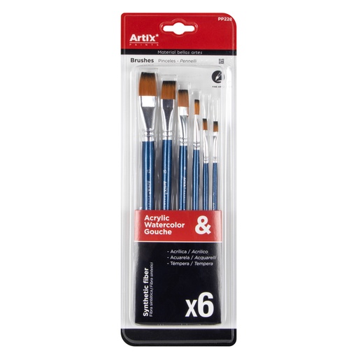 PINCELES PP 228 PLANOS 6 U. ARTIX