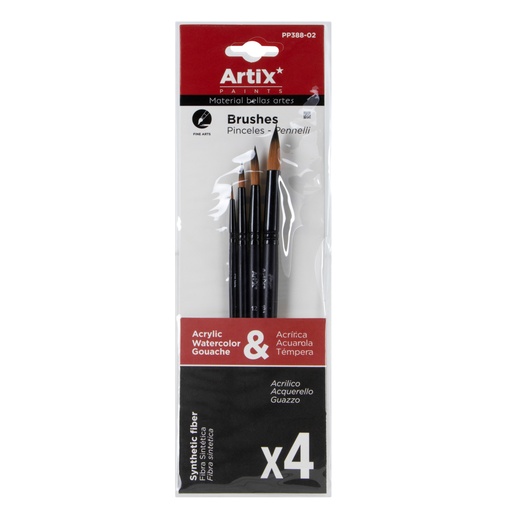 PINCELES PP 388-02 4 U. ARTIX
