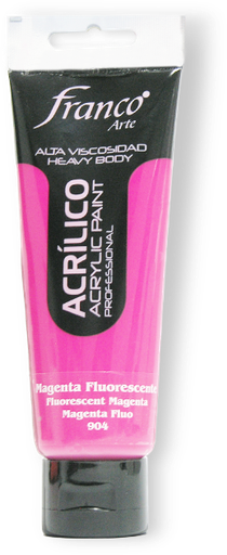 [14904-100] ACRILICO PRO. 100 ML. 904 MAGENTA FLUORECENTE FRANCO ARTE (3*24)