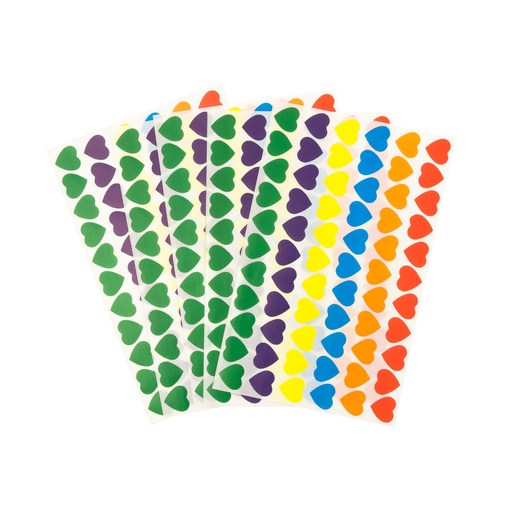 STICKERS CORAZONES COLORES  FAST