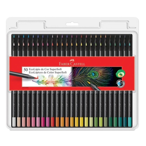 CRAYONES MADERA 50 COL. SUPER SOFT FABER CASTELL