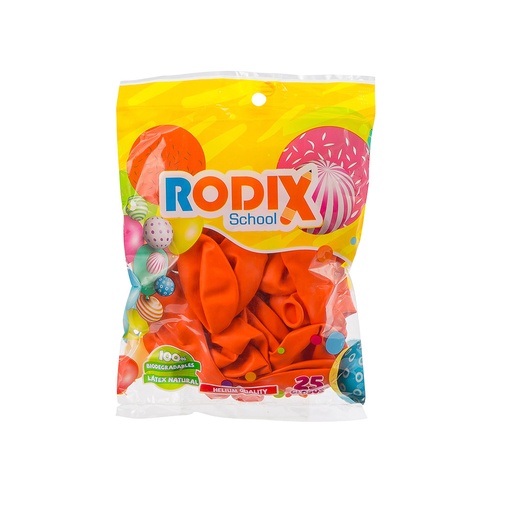 GLOBOS 25 U. NARANJA STD. RODIX