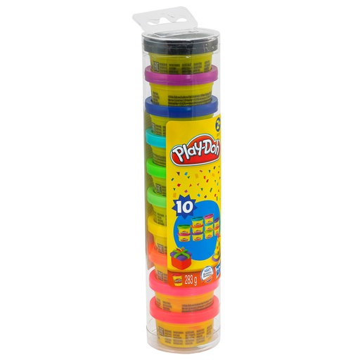 PLASTICINA EN BOTE PAQUETE DE FIESTA 1 OZ. 10 COL. PLAY-DOH