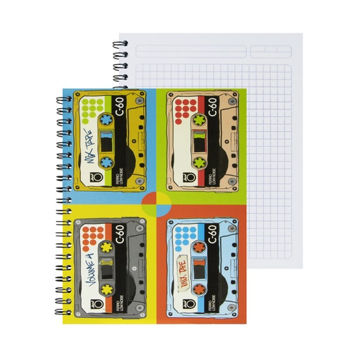 CUADERNO ESPIRAL PASTA DURA 100 H. CUADROS QUEST