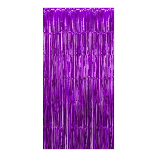 CORTINA DE FIESTA METALICA 1 M. X 2 M. MORADO FAST