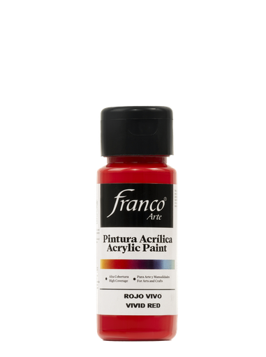[18322] PINTURA ACRILICA 60 ML. 322 ROJO VIVO FRANCO ARTE (6*24)