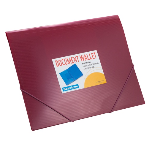 FOLDER ESPAÑOL CARTA ROJO METALICO BEAUTONE