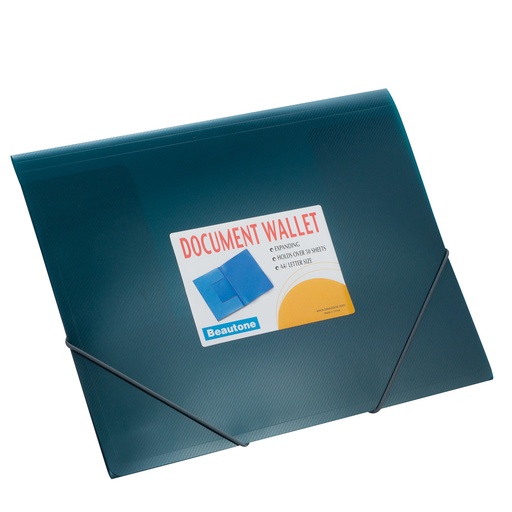 FOLDER ESPAÑOL CARTA AZUL METALICO BEAUTONE