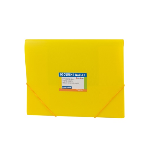 FOLDER ESPAÑOL OFICIO AMARILLO BEAUTONE