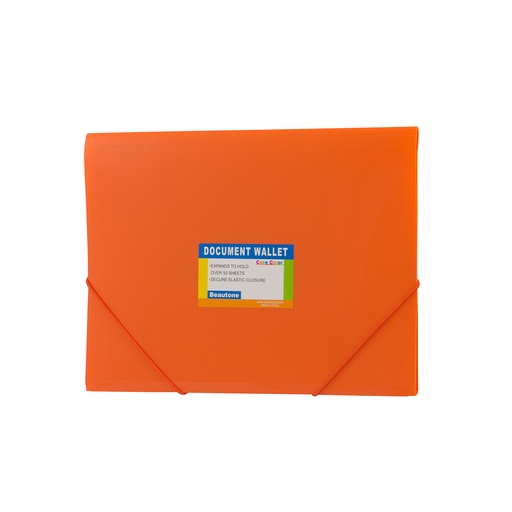 FOLDER ESPAÑOL OFICIO NARANJA BEAUTONE