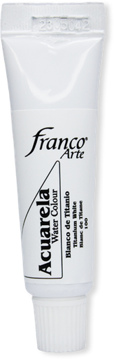 [38100] ACUARELA EN TUBO  15 ML. 100 BLANCO DE TITANIO  FRANCO ARTE (4*63)