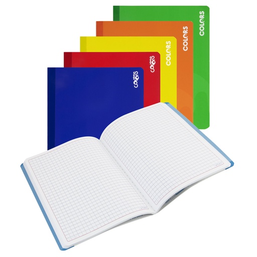 CUADERNO COSIDO 100 H. CUADROS VIVO