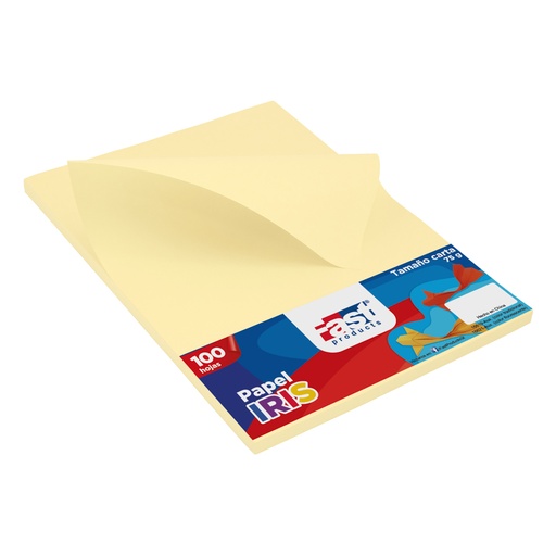 PAPEL BOND 75 G. 100 H.  CREMA - NARANJA FAST
